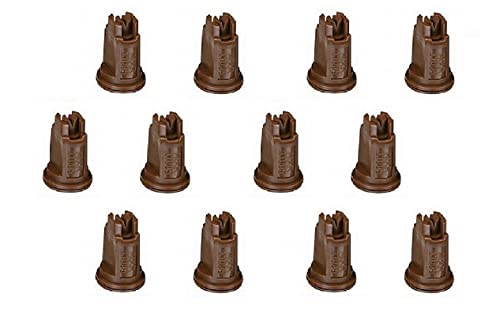 Pack of 12 - TeeJet Air Induction XR Flat Spray Tips Brown 110° 0.5 GPM @ 40 PSI Farmer Bob's Parts AIXR11005-VP