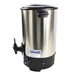 INTBUYING Stainless Steel Large Capacity Commercial Office Kitchen Hot Water Dispense Boiler Instant Boiling Machine Heater Electric Temperature Control for Coffee Tea with Faucet Tap-15.4L