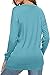 Kenhansion Women's Crewneck Sweatshirt Lightweight Long Sleeve Pullover Tunic Top Fashion Relaxed Fit Solid Color Fall Shirt (Light Blue,X-Large)