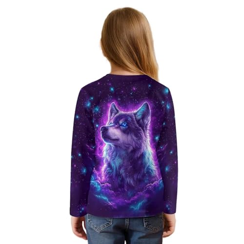 Upetstory Girls Long Sleeve Shirt Tie Front Top Size 5-12 Years Old2