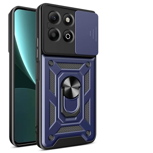 ILING Case for HONOR X6b, Ultra-thin Matte Texture Hard PC + Soft Silicone TPU Bumper Shockproof Heavy Duty Cover