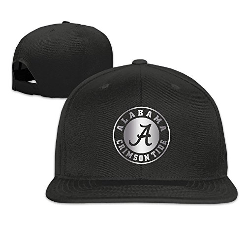 Alabama Crimson Tide Platinum Logo Flat Brim Baseball Snapback Cap