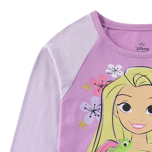 Image of Disney Lilo and Stitch Frozen Minnie Mouse Princess Girls Long Sleeve Shirt and Pants Set for Infant to Big Kids