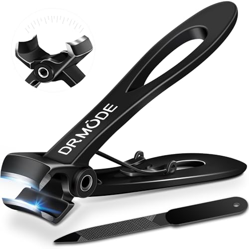 DRMODE Nail Clippers for Men Thick Nails, Heavy Duty Toenail Clippers for Seniors Thick Toenails...