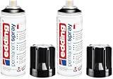 edding 5200 Permanent Spray - tiefschwarz glänzend - 200 ml - Acryllack zum Lackieren und Dekorieren von Glas, Metall, Holz, Keramik, Kunststoff, Leinwand - Lackspray, Acrylspray, Farbspray