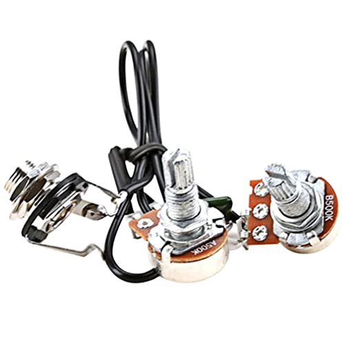 Vaguelly 1 Ensemble De Faisceau De Câbles De Potentiomètre De Guitare Professionnel Accessoire De Guitare Noir - Les Beatles, Paul McCartney, John Lennon, RIngo Starr, George Harrison Vaguelly 1 Ensemble De Faisceau De Câbles De Potentiomètre De Guitare Professionnel Accessoire De Guitare Noir