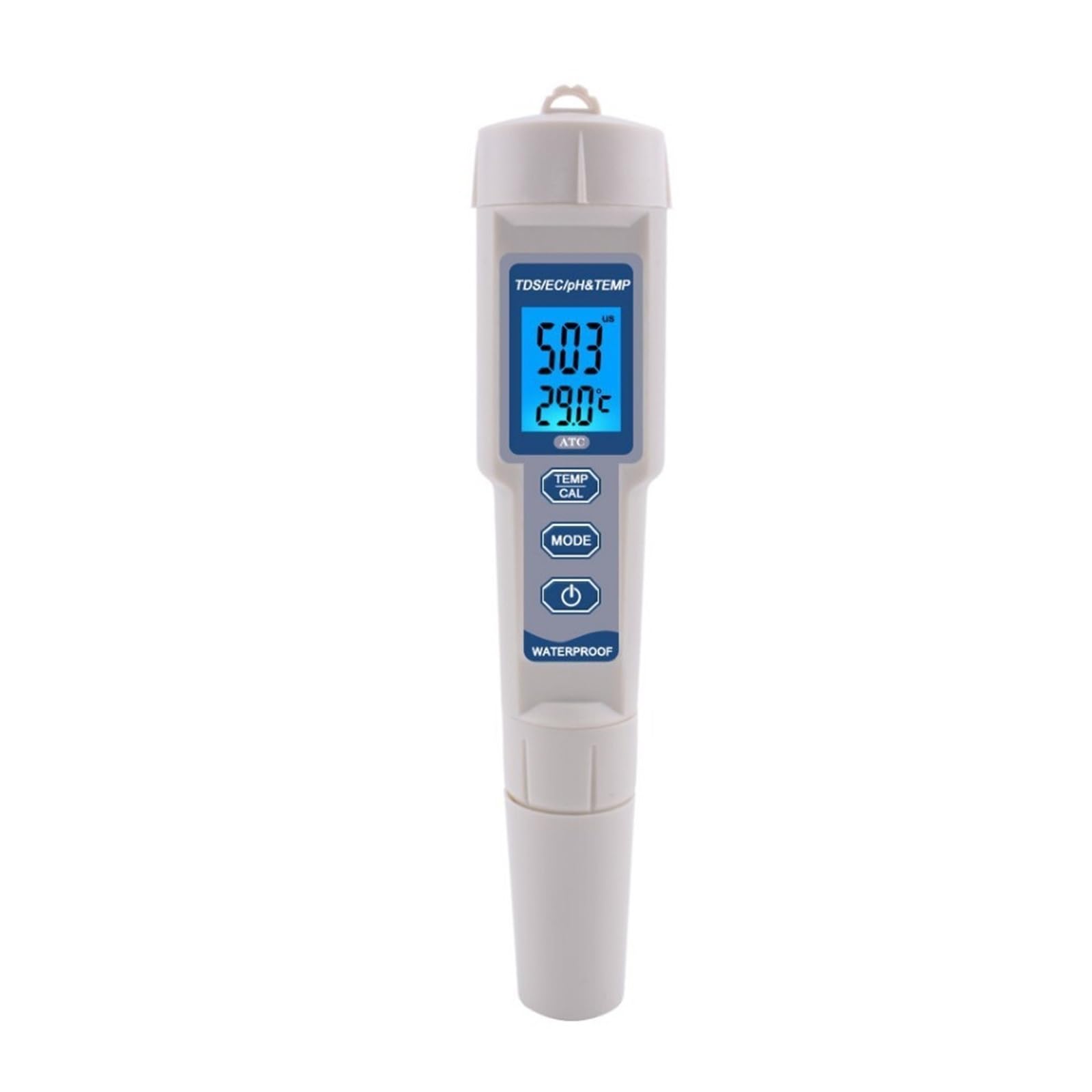 Tester dell'Acqua, Penna for Test della qualità dell'Acqua Impermeabile Portatile 4 in 1, rilevatore di parametri PH/TDS/EC/Temp