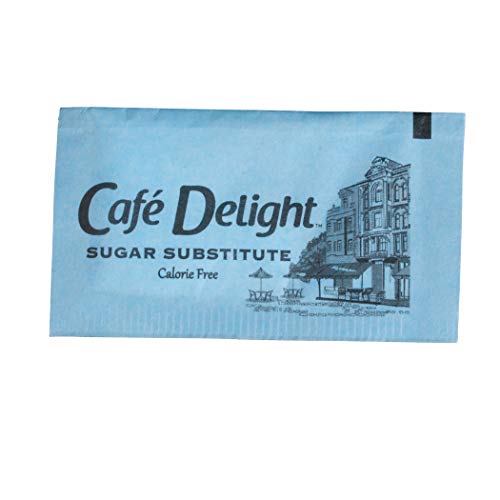 CafÃ© Delight Zero Calorie Sweetener Packets With Aspartame, Sugar Substitute, Sugar Alternative, Blue Sweetener Packets, 2, 000 Packets