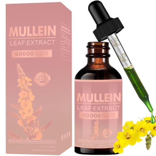 Estratto di Foglie di Verbasco, 60ML, Integratore Liquido Vegetariano, Stile di Vita Sano (Rosa)