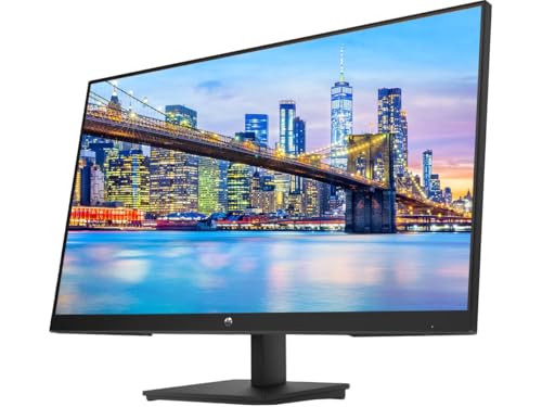 Image of HP P32u G5 32 inch 2560 x 1440 QHD Edge LED LCD Monitor, 2-Pack Bundle with Built-in Speakers, HDMI, USB-C, USB Hub, Display Port with Desk Mount Dual Monitor Stand