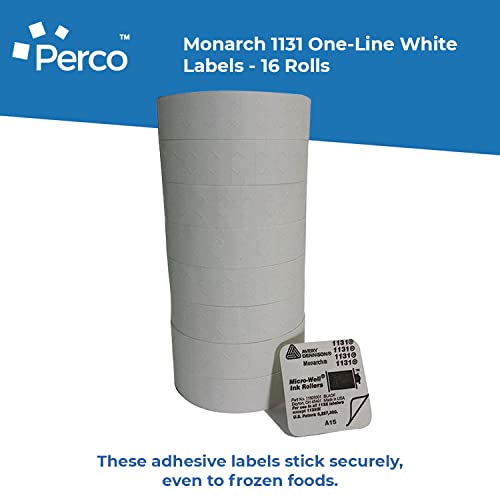 Monarch 1131 One-Line White Labels - 16 Rolls #TOP3