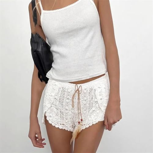 Short d'été décontracté en dentelle bohème chic pour vacances - 3