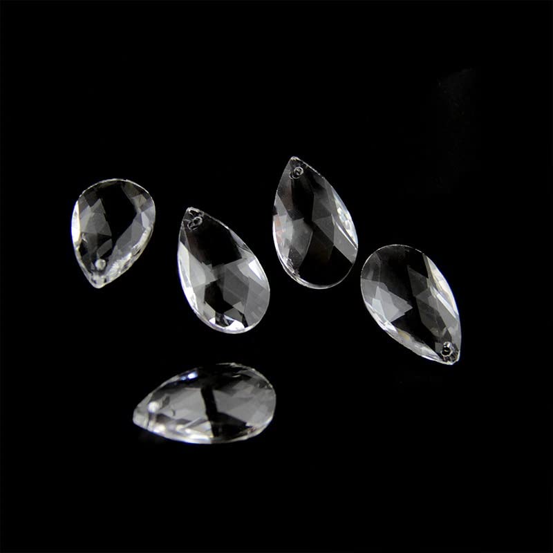 Kryształowe zawieszki do żyrandoli Wisząca ozdoba， 22mm 20szt./ 100szt. Przezroczyste wiszące koraliki części wisiorków(100pcs)