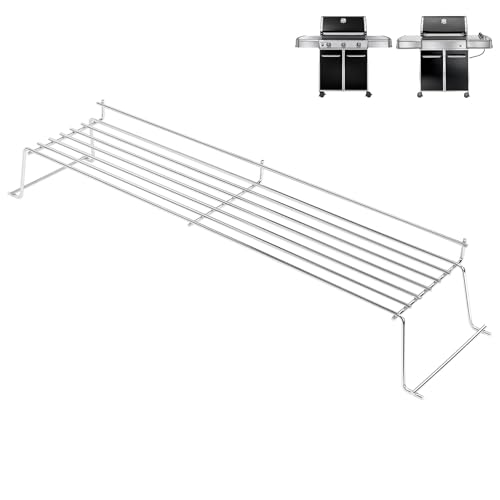 Image of QuliMetal 304 Stainless Steel Warming Rack for Weber Genesis 300 Series(2007-2016), Genesis E310, E320, E330, S310, S320, S330, Replacement for Weber 65054, 81323, 62749