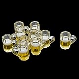 mini bierkrug schnapsglas 1/12 Scale Mini Bierkrug Set erhalted 10 Stück Bierkrug