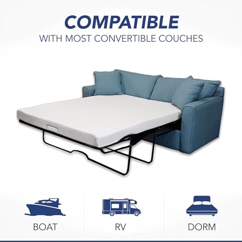 DynastyMattress 4-inch Cool Gel Memory Foam Mattress Sleeper for Convertible Folding Sofa & Couch Beds Queen Size Sofa Not Included (USA Made) - Image 6
