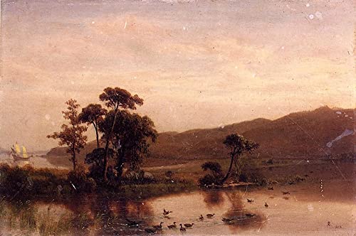 Affiche Impression Albert Bierstadt 60x90cm de Style Abstrait pour Décoration de Salon Cosy