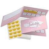 100 Tessere Fedeltà + 1000 Bollini Adesivi Smile Inclusi. Fidelity Card per Negozi e qualunque Attività Commerciale. Carta Fedeltà Punti Complete di Etichette Adesive per Fidelizzare la Clientela