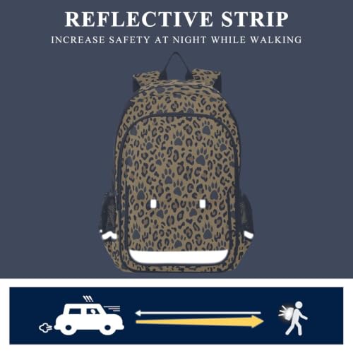 Sac à dos ordinateur léopard, cadeau idéal pour la rentrée - 5