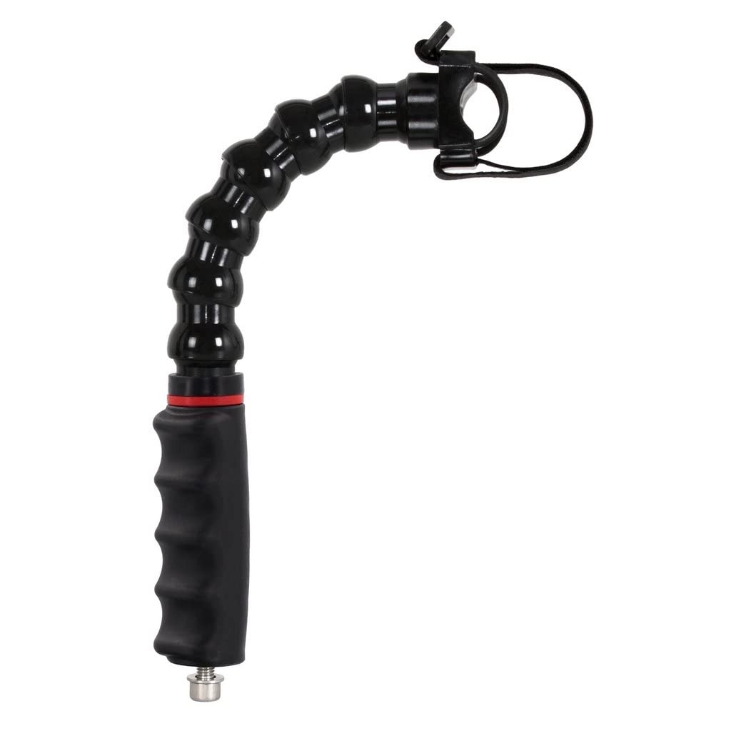 Poignée pour Platines avec Bras Flexible 6 Éléments Support Torche Plongée sous-Marine Long. 30 cm FLEX-ARM 600M31BK