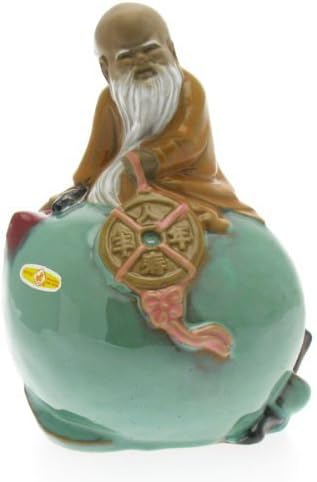 Shiwan Earthenware - Shou on Peach of Immortality