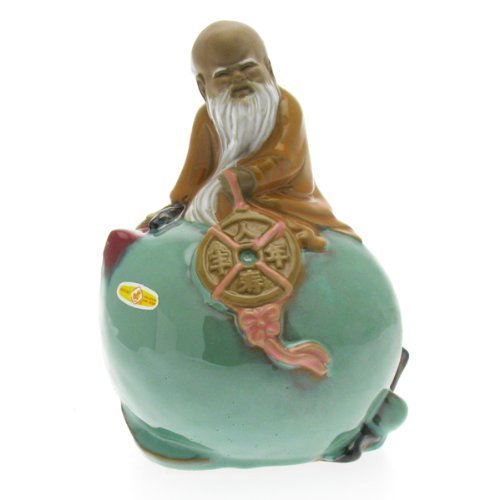 Shiwan Earthenware - Shou on Peach of Immortality