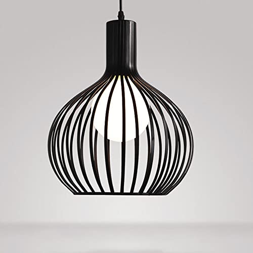LIUYU Luz Colgante Moderna, lámpara de araña Jaula de Metal Estilo de diseñador Cesta Jaula Lámpara Colgante Sombra Luz Colgante Sala de Estar suspendida Lámpara Colgante Cover