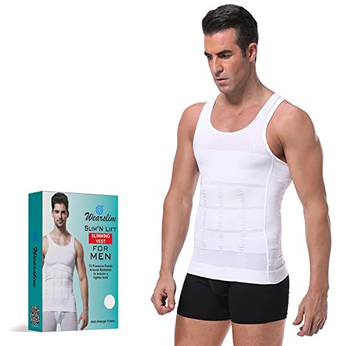 Wearslim® Men’s Slimming Body Shaper Vest Shirt | Abs Abdomen Slim Stretchable Tummy Tucker Vest - Image 2