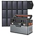 ALLPOWERS 700W (Spitze 1400W) Tragbares Powerstation, Tragbares Kraftwerk 606Wh Solargenerator Generatoren mit 1x100W faltbarem Solarpanel Notstrom Akku für Outdoors Unterwegs Reise und Camping