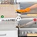 MOFINO Stove Gap Covers 316 Stainless Steel,Stove Gap Filler,Heat-Resistant Oven Side Gap Filler,Between Stove and Counter Slide In Range Trim Kit for Kitchen,2 Pack (23.2” Silver)