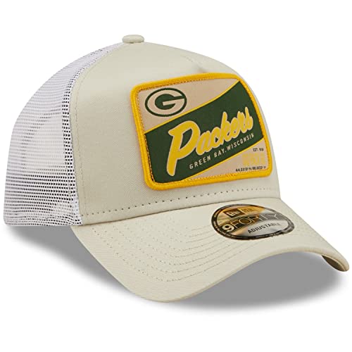 New Era A Frame Trucker Cap Bay Packers Stone - vue 3