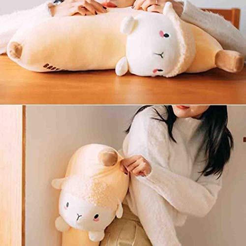 Arelux 21.7" Banana Plush Pillow Cute Sheep Stuffed Animal Kawaii Squishy Anime Banana Plushie Soft Hugging Pillow Plush Toy Gifts For Kids Boys Girls Halloween Christmas #TOP2