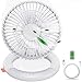 Ausbond Tischventilator Schreibtischventilator USB, 180-Grad-Schüttelkopf-Klapptisch ventilator, 4 Geschwindigkeitsstufen Kraftvoller Automatisch Oszillierend mit 2000 mAh, für Büro, Zuhause
