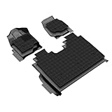 IKABEVEM Floor Mats & Carpet Mats for Ford F-150 / F150 Lightning SuperCrew Cab 2015-2025 (Not Rear Seat with Under-Seat Fold Flat Storage) - Custom Fit All Weather Floor Liners