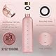 Horamekia 1 Liter Wasserflasche Mit Zeitanzeige 32 OZ Bewegliche Wiederverwendbare Sport-Fitness-Wasserflasche Aus Mattiertem Kunststoff Auslaufsicher Rosa
