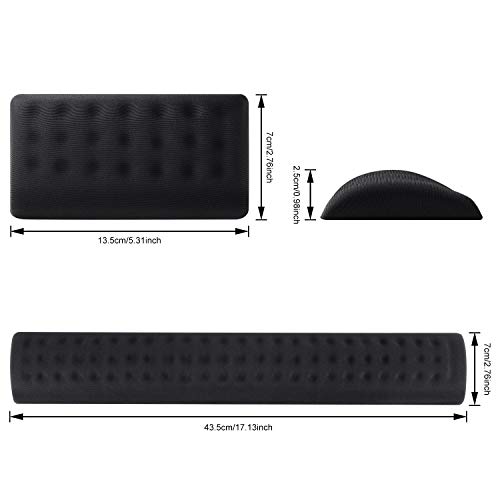 image for Ergonomic Keyboard Wrist Rest and Mouse Pad with Wrist Support, SAMIT 