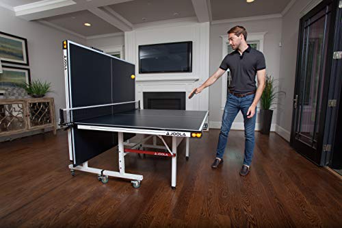JOOLA Rally TL Professional MDF Indoor Ping Pong Table w/Quick Clamp Table Tennis Net & Post Set - 10 Minute Easy Assembly - Corner Ball Holders - Tournament Quality - Includes Playback Mode - image 9