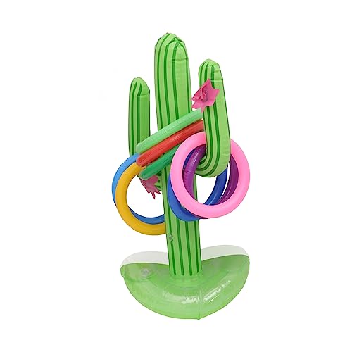 Toddmomy Beach Cactus Toy Set 9pcs Floating Cactus Plaything PVC Material Perfect Summer Game