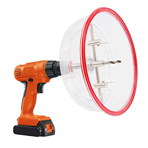 HLOFIZI Adjustable Hole Cutter Adjustable Hole Saw 1-5/8 in. to 11-13/16 in. (40-300mm) for Wood Drywall Plaster Plastic with Heavy Duty ABS Dust Collector