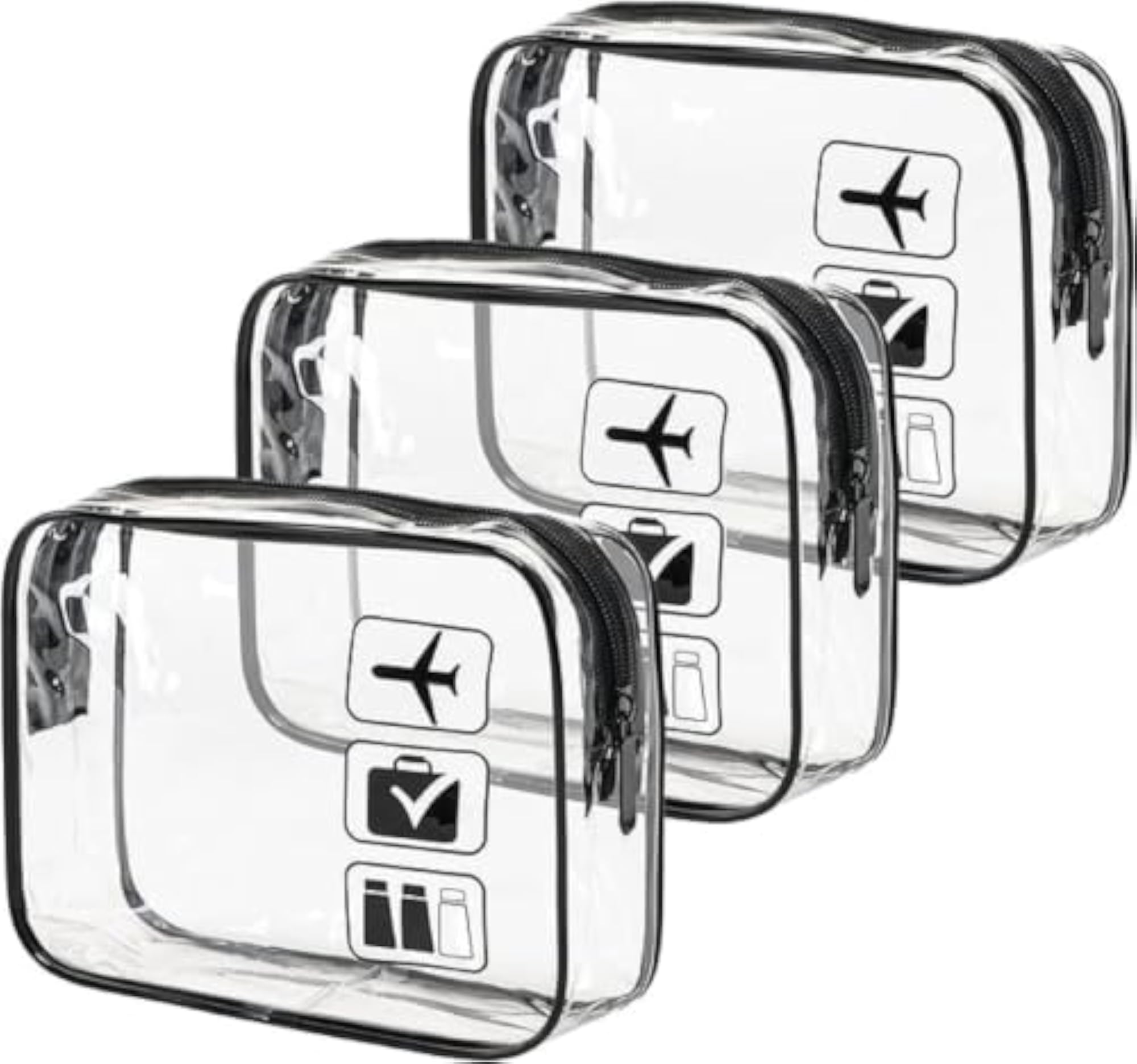 Toiletry Bag for Travel, Set of 3 Cosmetic Organizers