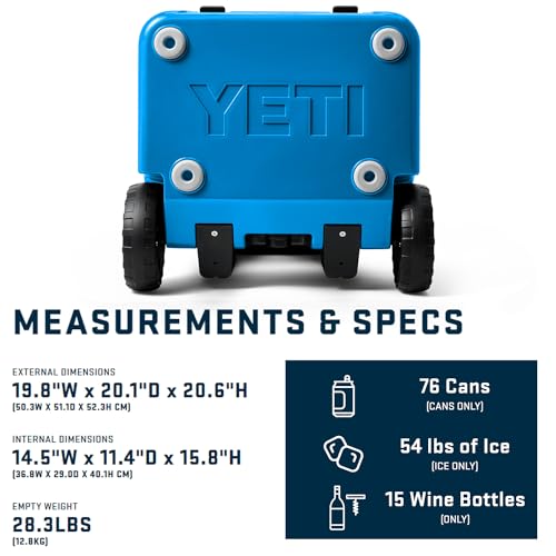Image of YETI Roadie 48 Wheeled Cooler with Retractable Periscope Handle