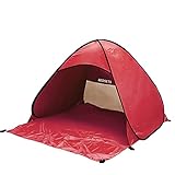 [Material anti-UV y resistente a la lluvia]: forrado con material de protección ultravioleta UPF 50+ para protegerte de las quemaduras solares del verano y la luz ultravioleta fuerte. Si llueve, también puedes esconderte en la carpa para evitar la lluvia.