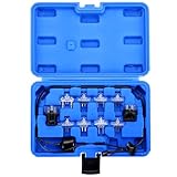 NYXOVA 11pcs Noid Light Test Kit; Fuel Injector Pulse Tester Tool with 8 Noids & IAC Tester, Fits for Most Cars' Injection System Types