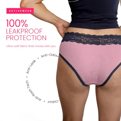 Image of REVAA Heavy Period Panty for Women & Girls (Pack of 1) Soft Cotton, Reusable & Leak Proof Menstrual Underwear, No Pads Required, Rash-Free Comfort, for Super Heavy Flow, Lasts Up to 2 Yrs