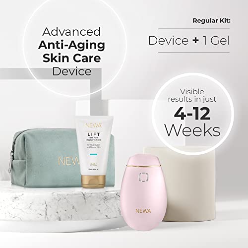 Newa Rf Wrinkle Reduction Device (Plug In) - Fda Cleared Skincare Tool For Facial Tightening. Boosts Collagen, Reduces Wrinkles. With 1 Month Gel Supply. #TOP5