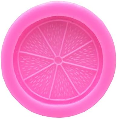 Miniatura 2 de Juego de 2 moldes de silicona para rebanadas de limón y frutas naranjas, para hacer dulces de fondant, moldes de chocolate, postres, cubitos de