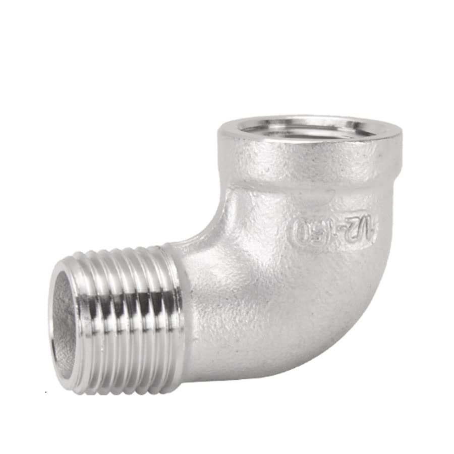 Coude inox 304 BSPT 1 pouce raccord fileté plomberie vanne eau