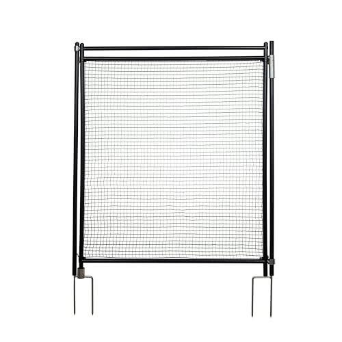 horizont Cancello per recinto, 110 – 125 cm, senza stomaco, cancello da giardino, porta per reti, ideale per campeggio e giardino