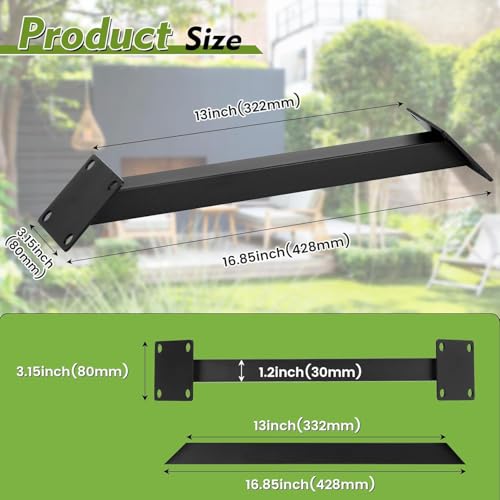 12 piezas de soporte angular de 45 grados, kit para pérgola, conectores resistentes para postes y vigas de madera, adecuado para pérgolas, cabañas y terrazas miniatura 2