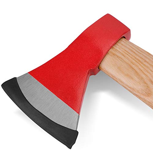 Coquimbo Wood Chopping Axe, 14 inch, Splitting Small Axe, Forged Carbon Steel Blade, and Wooden Handle Axes, for Gardening and Camping, etc. - Thumbnail 7